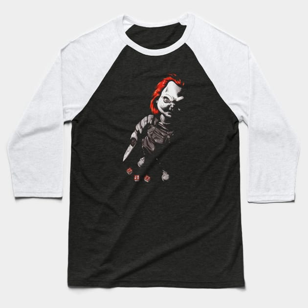 Chucky Baseball T-Shirt by JonathanGrimmArt